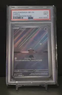 Cleffa 202/197 Obsidian Flames Holo Illustration Rare Pokemon PSA 9 - Image 1