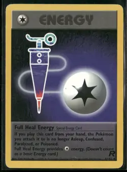 Full Heal Energy 81/82 Uncommon Team Rocket Pokemon Heavily Played - Image 1