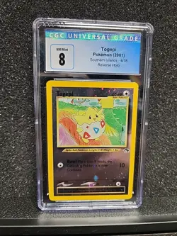 Pokemon 2001 Southern Islands Promo #4 Togepi-Holo CGC 8 - Image 1