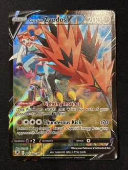 2022 Pokemon SWSH Astral Radiance TG19/TG30 Galarian Zapdos V - Image 1
