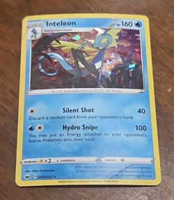 POKEMON SWORD & SHIELD HOLO RARE CRACKED ICE INTELEON 059/202 - Image 1