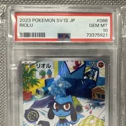 PSA10 Riolu 086/078 Sv1s: Scarlet Ex Holo Japanese Pokemon - Image 2