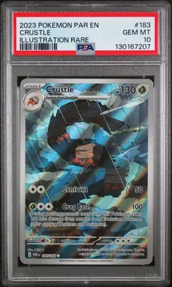 Crustle 183/182 Illustration Rare Par En-paradox Rift Pokemon PSA 10 - Image 1