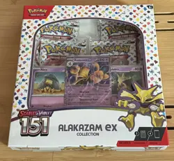 Pokemon Scarlet & Violet 151 Alakazam ex Collection Box 4 Booster Packs - Image 1