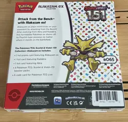 Pokemon Scarlet & Violet 151 Alakazam ex Collection Box 4 Booster Packs - Image 2