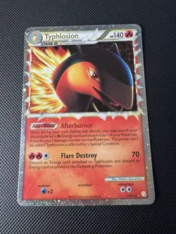 TYPHLOSION 110/123 RARE PRIME HEARTGOLD & SOULSILVER POKEMON MP - Image 1