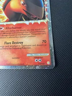 TYPHLOSION 110/123 RARE PRIME HEARTGOLD & SOULSILVER POKEMON MP - Image 3