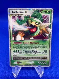 2007 Pokemon Diamond & Pearl Torterra LV.X DP09 Black Star Promo HP - Image 1