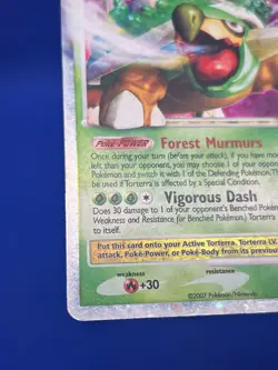 2007 Pokemon Diamond & Pearl Torterra LV.X DP09 Black Star Promo HP - Image 5