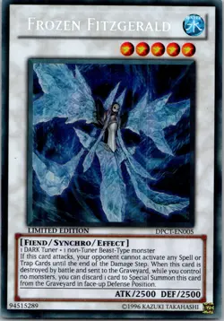 Yugioh Frozen Fitzgerald DPCT-EN005 Limited Edition Secret Rare NM - Image 1