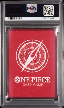 One Piece English ST22-002 Ace & Newgate Leader Black White Alt Art PSA 10 - Image 2