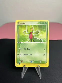 Treecko 76/109 Pokemon Ruby and Sapphire E-Reader Vintage Trading Card - LP - Image 1