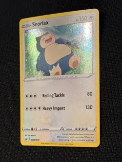 [NM] 🌀Swirl🌀 Pokemon Snorlax Holo Promo Card SWSH032 English Sword & Shield - Image 4