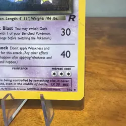 Dark Alakazam 1/82 HOLO Rare Team Rocket Pokemon Card TCG MP - Image 4