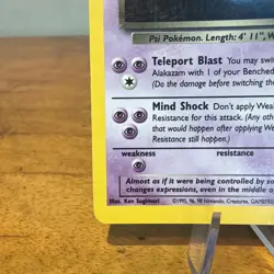 Dark Alakazam 1/82 HOLO Rare Team Rocket Pokemon Card TCG MP - Image 5