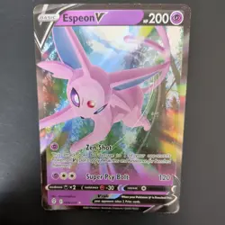 ESPEON V 064/203 POKEMON CARD (EVOLVING SKIES SET) HALF ART HOLO - Image 1