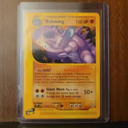 Nidoking 24/147 Aquapolis Rare Pokemon Card - LP - Image 1