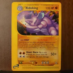 Nidoking 24/147 Aquapolis Rare Pokemon Card - LP - Image 2