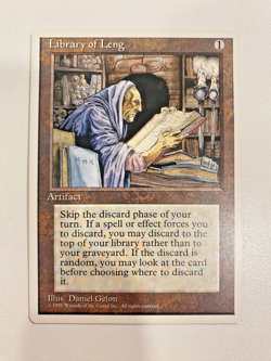 Library of Leng MTG 4th Edition Regular Lightly Played LP - MTG Card - Image 1