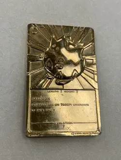 Pokemon 23K Gold Plated TOGEPI Trading Card 1999 Burger King HAS FLAWS - Image 4