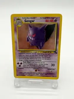 Vintage Gengar Holo 5/62 Fossil Set LP WOTC Pokemon - Image 1