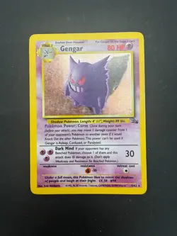 Vintage Gengar Holo 5/62 Fossil Set LP WOTC Pokemon - Image 3