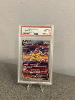 Pokemon TCG Raikou V GG41/GG70 Crown Zenith: Galarian Gallery Holo PSA 10 Gem MT - Image 1