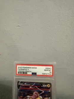 Pokemon TCG Raikou V GG41/GG70 Crown Zenith: Galarian Gallery Holo PSA 10 Gem MT - Image 5