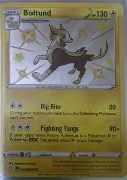 Boltund SV040/SV122 Shiny Rare Shining Fates Shiny Vault Pokemon Holo Near Mint - Image 1