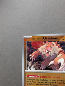 Pokemon TCG Bloodmoon Ursaluna 054 Masterball Holo Prismatic Evolutions English - Image 2