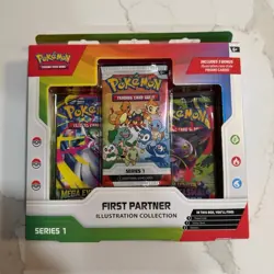 Pokemon First Partner Illustration Series 1 Box Promo Booster 2026 English - Image 1