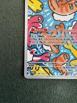 Pokemon TCG 🐟 Tatsugiri 186/167 🐟 Twilight Masquerade Illustration Rare - NM - Image 4