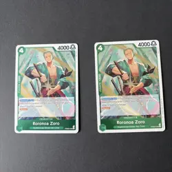 2 x PRB02-006 Roronoa Zoro : Rare Foil EN One Piece TCG Card : PRB02: One Piece - Image 1