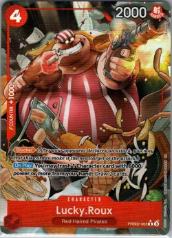 Lucky.Roux (Alt Art) PRB02-003 English PRB02 - One Piece Card - NM - Image 1
