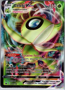 Celebi VMAX 008/198 SWSH06: Chilling Reign - Pokemon Card - NM - Image 1