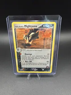 Team Magma's Mightyena - Team Magma vs Aqua 21/95 Vintage Pokemon Card NM - Image 3