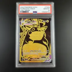 PSA 10 Pikachu Vmax TG29/TG30 Pokemon Lost Origin Holo Full Art Graded Card - Image 1