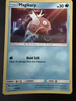Magikarp Holographic Pokemon Card - Detective Pikachu Set - 08/18 - Image 1