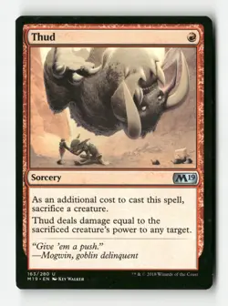 Thud - Core Set 2019 - #163 - Non-Foil - NM - MTG - Image 1