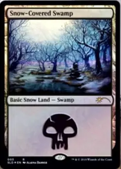 Snow-Covered Swamp (003) - Foil NM, English MTG Secret Lair Drop Series - Image 1