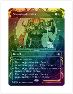 1x Sheoldred's Edict, Foil, Secrets of Strixhaven Mystical Archives, MTG NM - Image 1