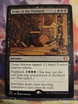 Wizards Army of the Damned Innistrad Mythic Black Sorcery 106 Flashback - Image 1