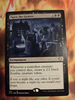 Wizards Open the Graves Commander: Innistrad Rare Black Enchantment 126 - Image 1