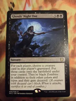 Wizards Ghouls' Night Out Commander: Innistrad Rare Foil Black Sorcery 019/038 - Image 1
