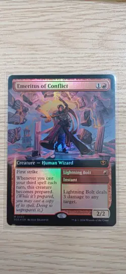 Emeritus of Conflict | Foil | Extended Art | MTG | SOS | Near Mint | English EN - Image 1