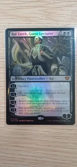 Ral Zarek, Guest Lecturer | Foil | MTG | SOS | Near Mint | English EN - Image 1