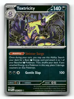 Toxtricity 068/094 - Phantasmal Flames Reverse Holo - Pokemon Card NM/M - Image 1