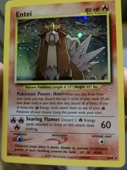 Pokemon Entei 6/64 holo ENG Neo Revelation NM PSA ready - Image 1
