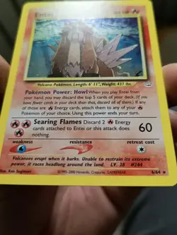 Pokemon Entei 6/64 holo ENG Neo Revelation NM PSA ready - Image 2