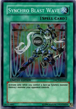 Yugioh Synchro Blast Wave DPCT-ENY03 Limited Edition Super Rare NM - Image 1